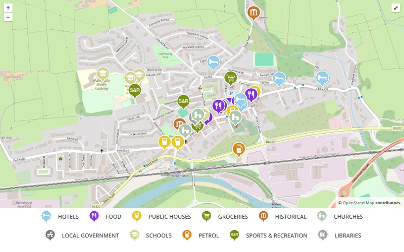 Haltwhistle Map